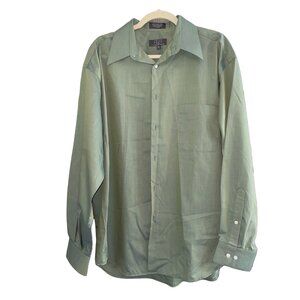 Crazy Horse Mens 100% Cotton Wrinkle-Free Long Sleeve Shirt Size 16.5/34-35